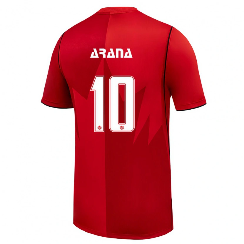 Danxen Women Canada Patrick Arana #10 Red White Home Jersey 26-28 T-Shirt