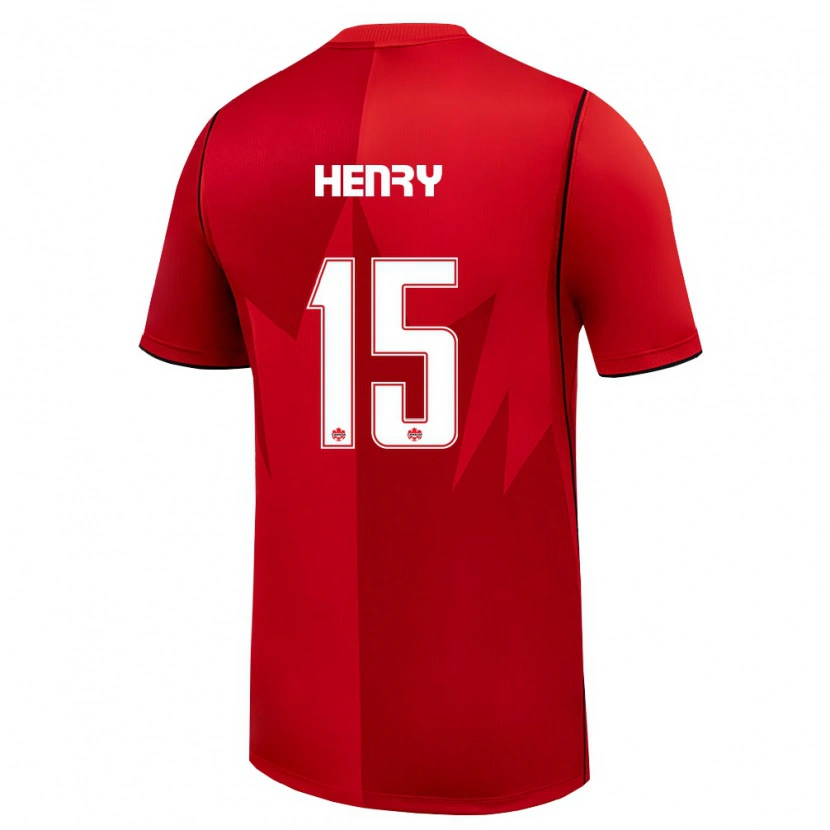 Danxen Women Canada Doneil Henry #15 Red White Home Jersey 26-28 T-Shirt