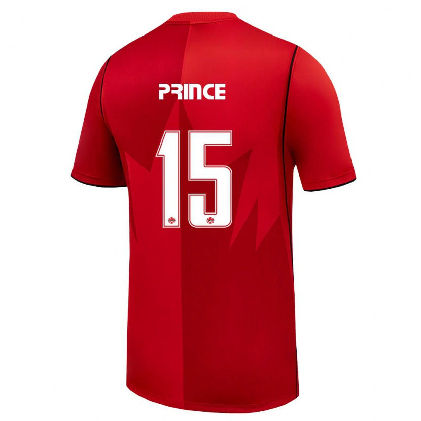 Danxen Women Canada Nichelle Prince #15 Red White Home Jersey 26-28 T-Shirt