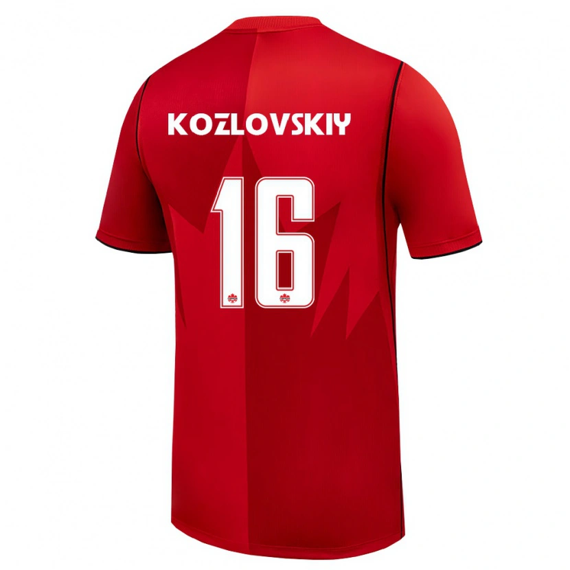 Danxen Women Canada Sergey Kozlovskiy #16 Red White Home Jersey 26-28 T-Shirt