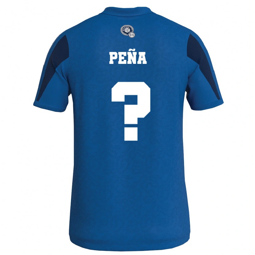Danxen Women El Salvador Diego Peña #0 Blue Navy Home Jersey 26-28 T-Shirt