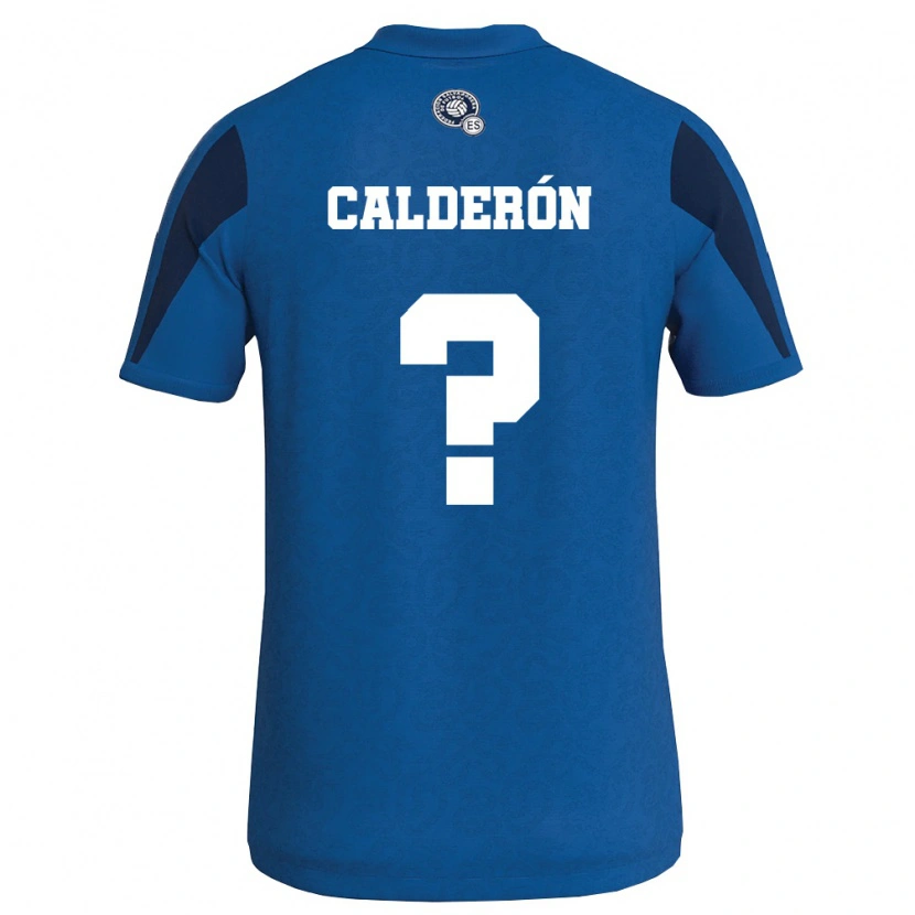 Danxen Women El Salvador Paola Calderón #0 Blue Navy Home Jersey 26-28 T-Shirt