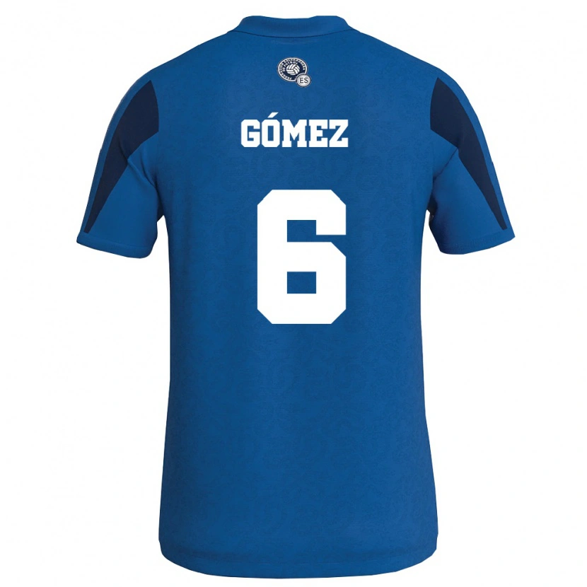 Danxen Women El Salvador Azyk Gómez #6 Blue Navy Home Jersey 26-28 T-Shirt