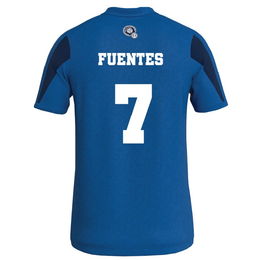 Danxen Women El Salvador Danielle Fuentes #7 Blue Navy Home Jersey 26-28 T-Shirt