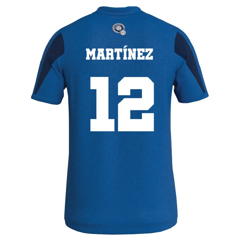 Danxen Women El Salvador Jeremy Martínez #12 Blue Navy Home Jersey 26-28 T-Shirt