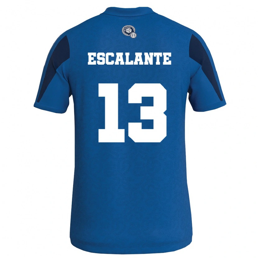 Danxen Women El Salvador Manrique Escalante #13 Blue Navy Home Jersey 26-28 T-Shirt