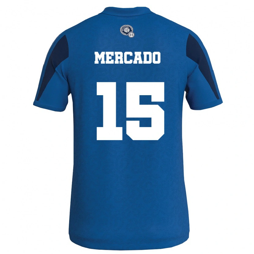 Danxen Women El Salvador Michell Mercado #15 Blue Navy Home Jersey 26-28 T-Shirt
