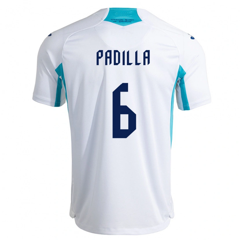 Danxen Women Honduras Leandro Padilla #6 White Blue Sky Blue Home Jersey 26-28 T-Shirt