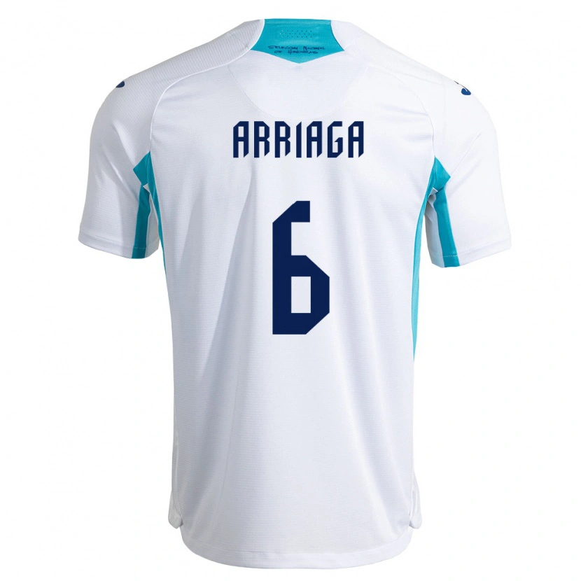 Danxen Women Honduras Javier Arriaga #6 White Blue Sky Blue Home Jersey 26-28 T-Shirt