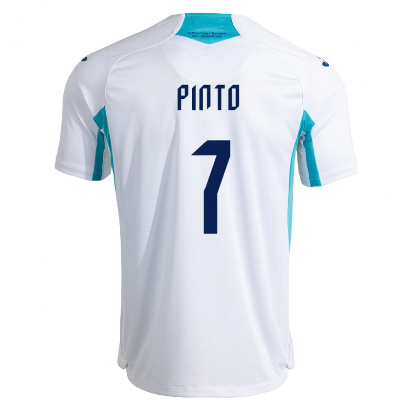 Danxen Women Honduras José Pinto #7 White Blue Sky Blue Home Jersey 26-28 T-Shirt