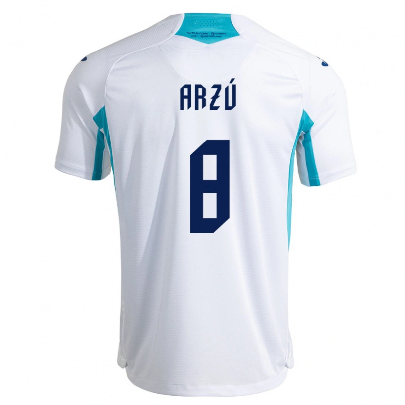 Danxen Women Honduras Yeiron Arzú #8 White Blue Sky Blue Home Jersey 26-28 T-Shirt