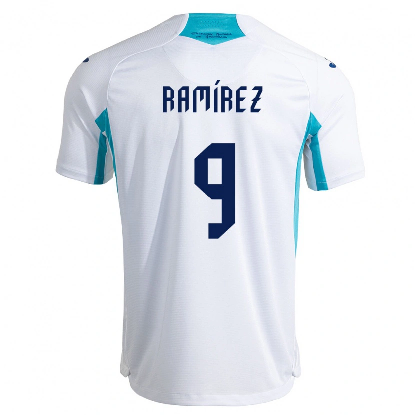 Danxen Women Honduras Truimali Ramírez #9 White Blue Sky Blue Home Jersey 26-28 T-Shirt