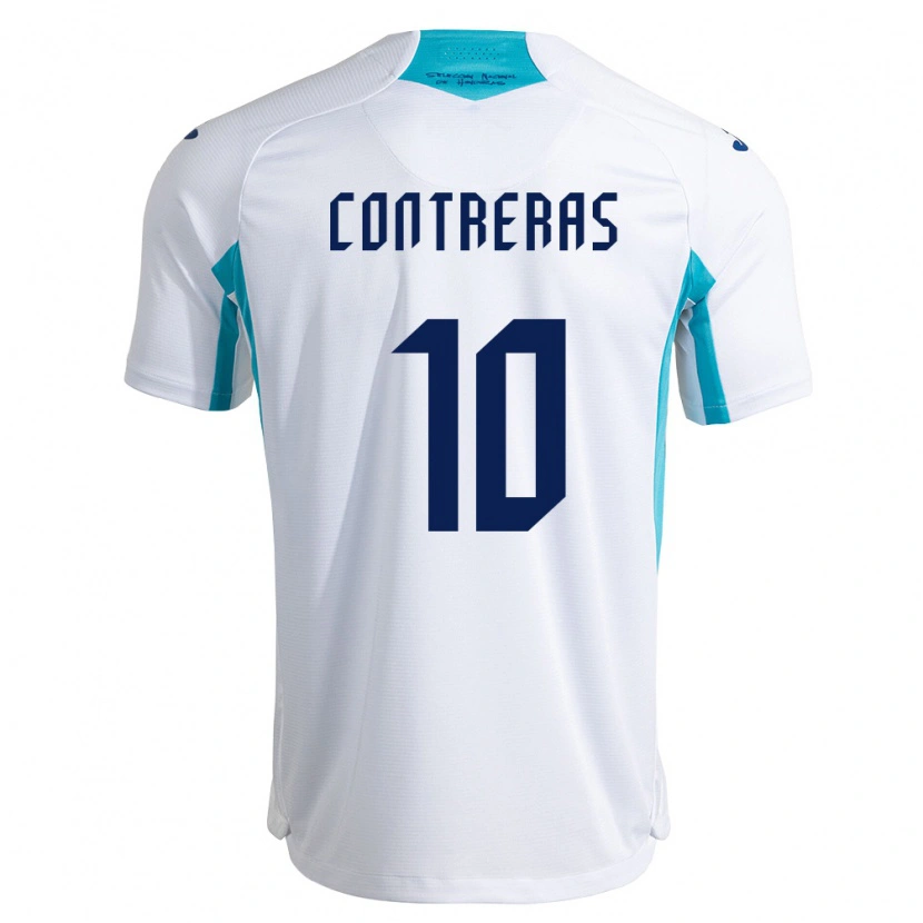 Danxen Women Honduras Jaidyn Contreras #10 White Blue Sky Blue Home Jersey 26-28 T-Shirt
