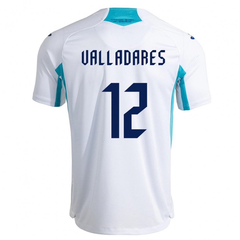 Danxen Women Honduras Noel Valladares #12 White Blue Sky Blue Home Jersey 26-28 T-Shirt
