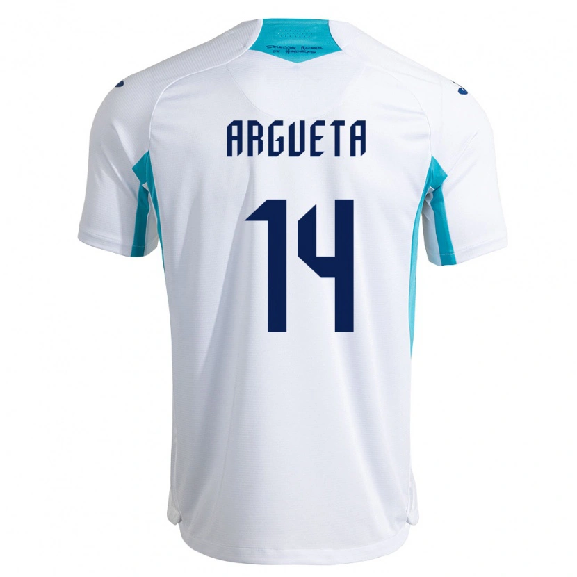 Danxen Women Honduras Carlos Argueta #14 White Blue Sky Blue Home Jersey 26-28 T-Shirt