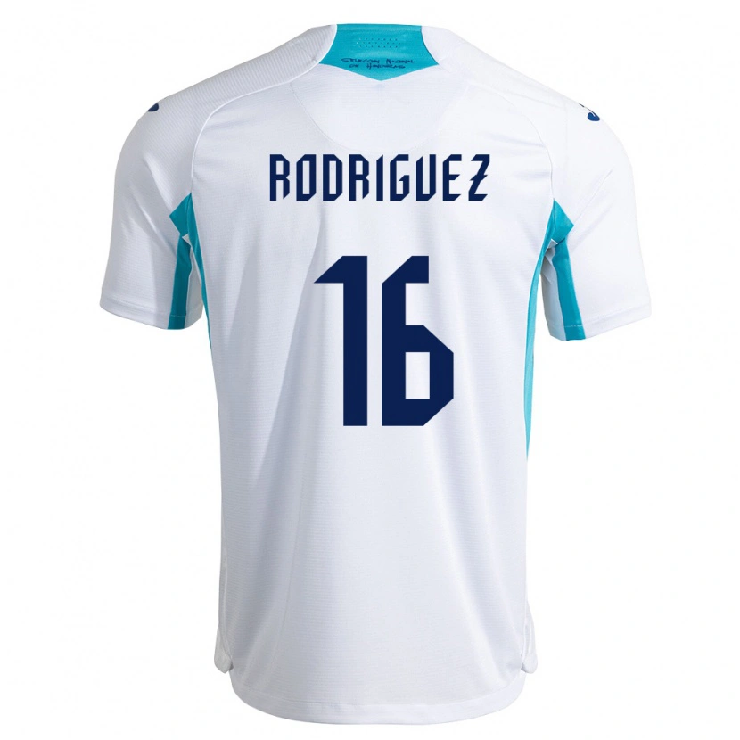 Danxen Women Honduras Edwin Rodríguez #16 White Blue Sky Blue Home Jersey 26-28 T-Shirt
