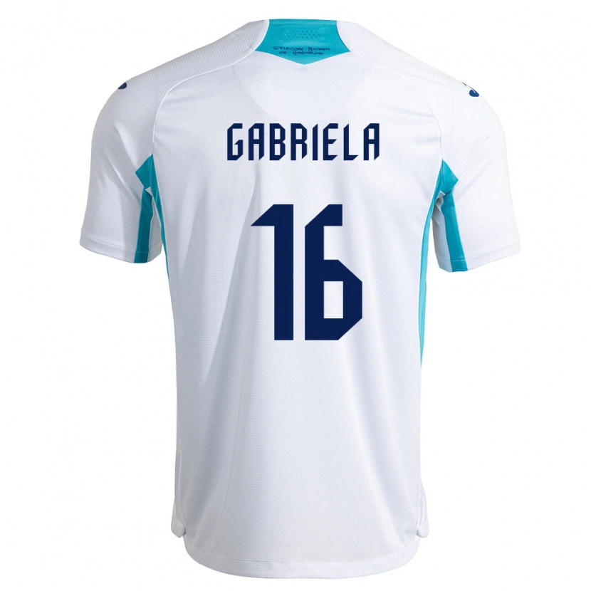 Danxen Women Honduras Gabriela García #16 White Blue Sky Blue Home Jersey 26-28 T-Shirt