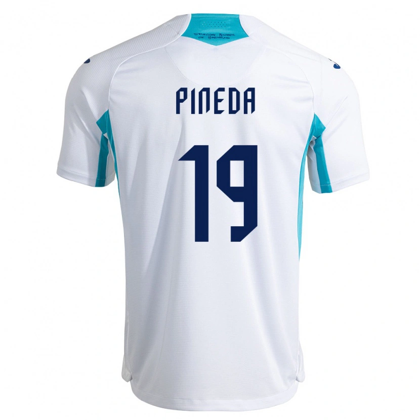 Danxen Women Honduras Carlos Pineda #19 White Blue Sky Blue Home Jersey 26-28 T-Shirt