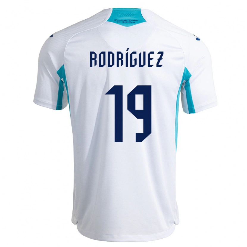 Danxen Women Honduras Jeremy Rodríguez #19 White Blue Sky Blue Home Jersey 26-28 T-Shirt
