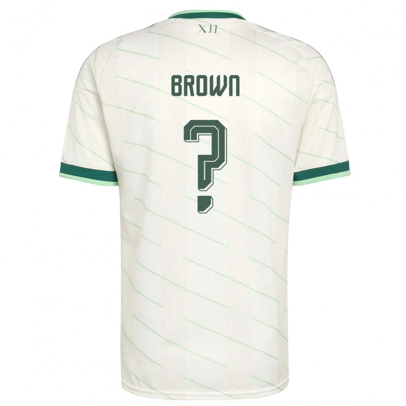 Danxen Women Northern Ireland Sean Brown #0 White Green Away Jersey 26-28 T-Shirt