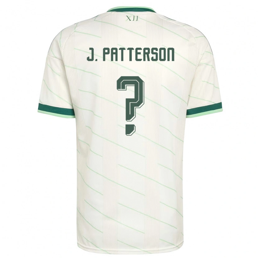 Danxen Women Northern Ireland Jack Patterson #0 White Green Away Jersey 26-28 T-Shirt