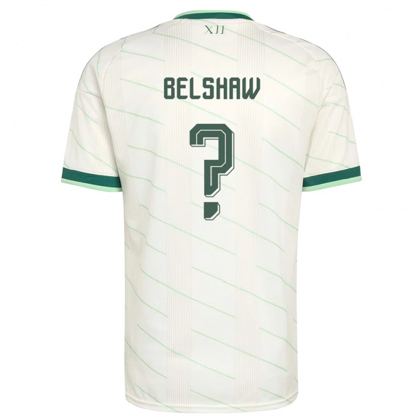 Danxen Women Northern Ireland Matthew Belshaw #0 White Green Away Jersey 26-28 T-Shirt