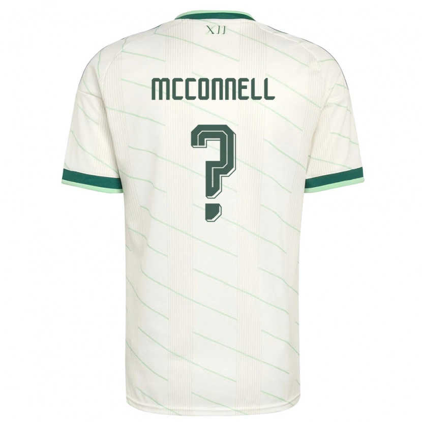 Danxen Women Northern Ireland Charlie Mcconnell #0 White Green Away Jersey 26-28 T-Shirt
