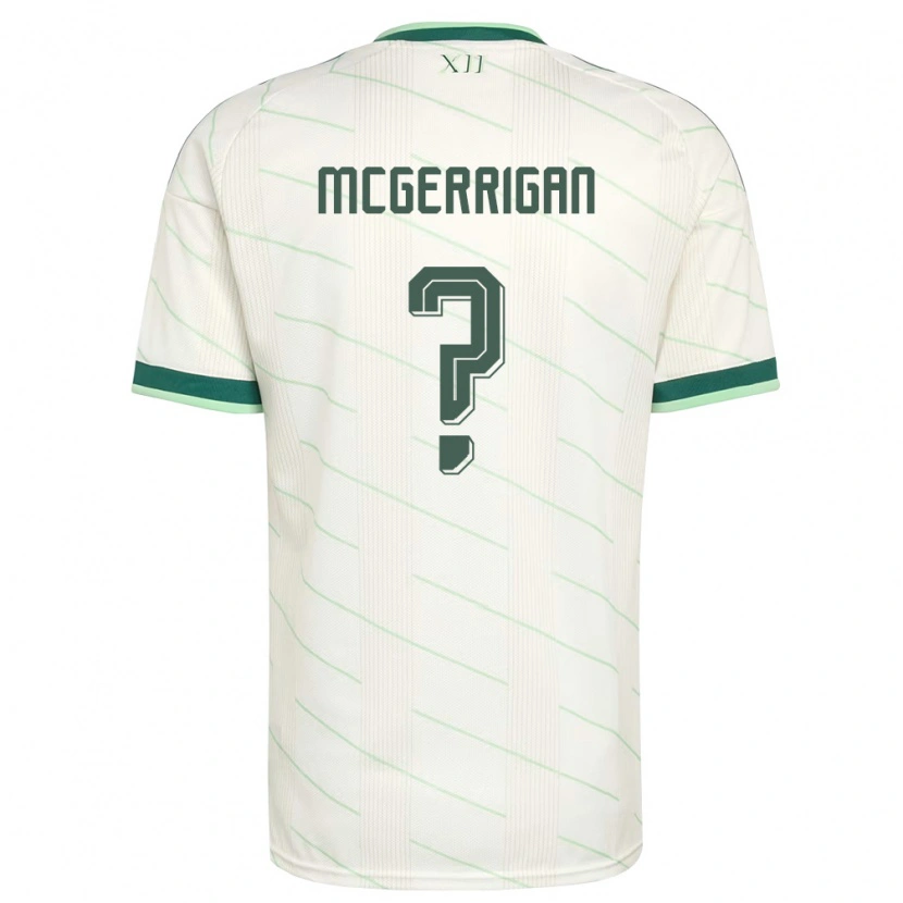 Danxen Women Northern Ireland Luke Mcgerrigan #0 White Green Away Jersey 26-28 T-Shirt