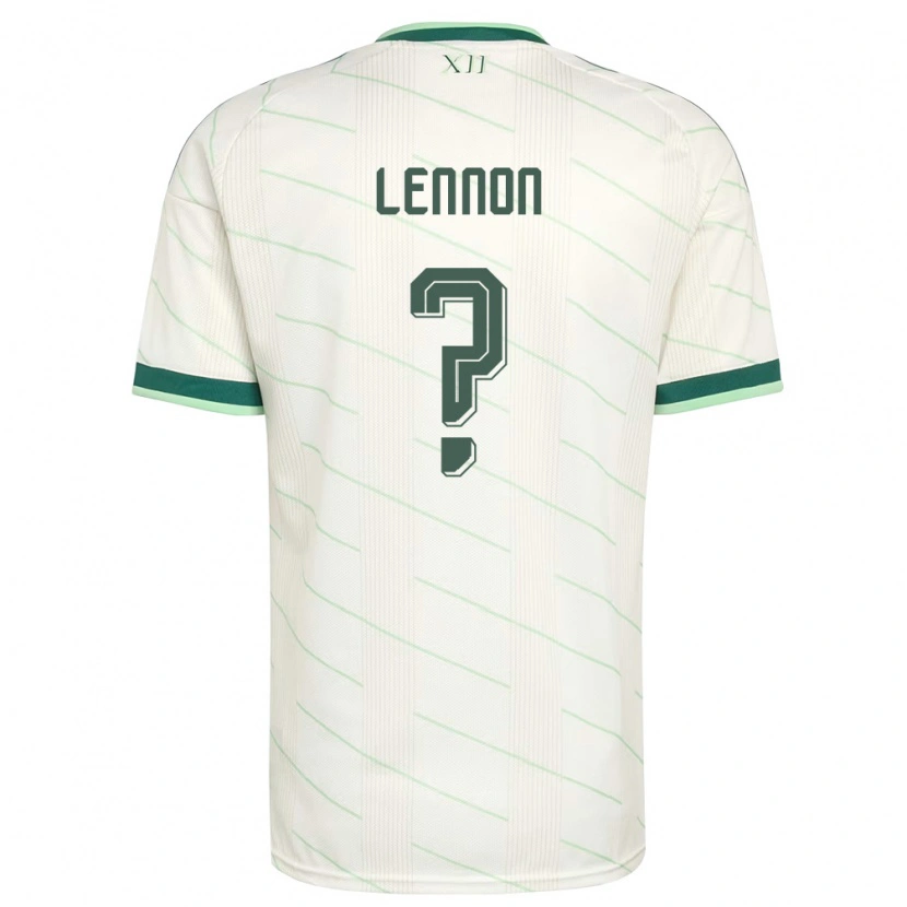 Danxen Women Northern Ireland Gallagher Lennon #0 White Green Away Jersey 26-28 T-Shirt
