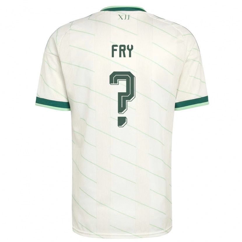Danxen Women Northern Ireland Lucas Fry #0 White Green Away Jersey 26-28 T-Shirt