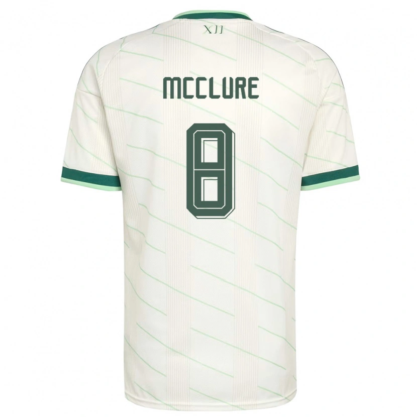Danxen Women Northern Ireland Blaine Mcclure #8 White Green Away Jersey 26-28 T-Shirt