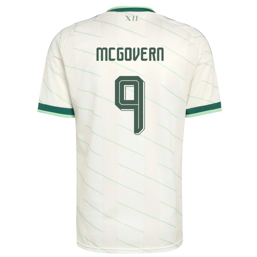 Danxen Women Northern Ireland Paul Mcgovern #9 White Green Away Jersey 26-28 T-Shirt
