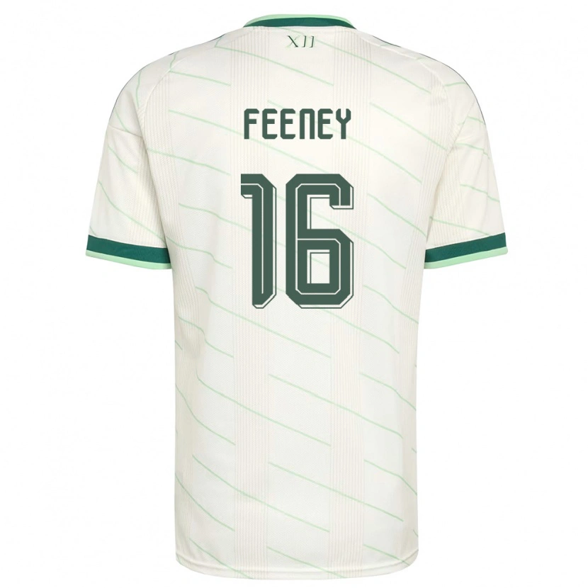 Danxen Women Northern Ireland George Feeney #16 White Green Away Jersey 26-28 T-Shirt