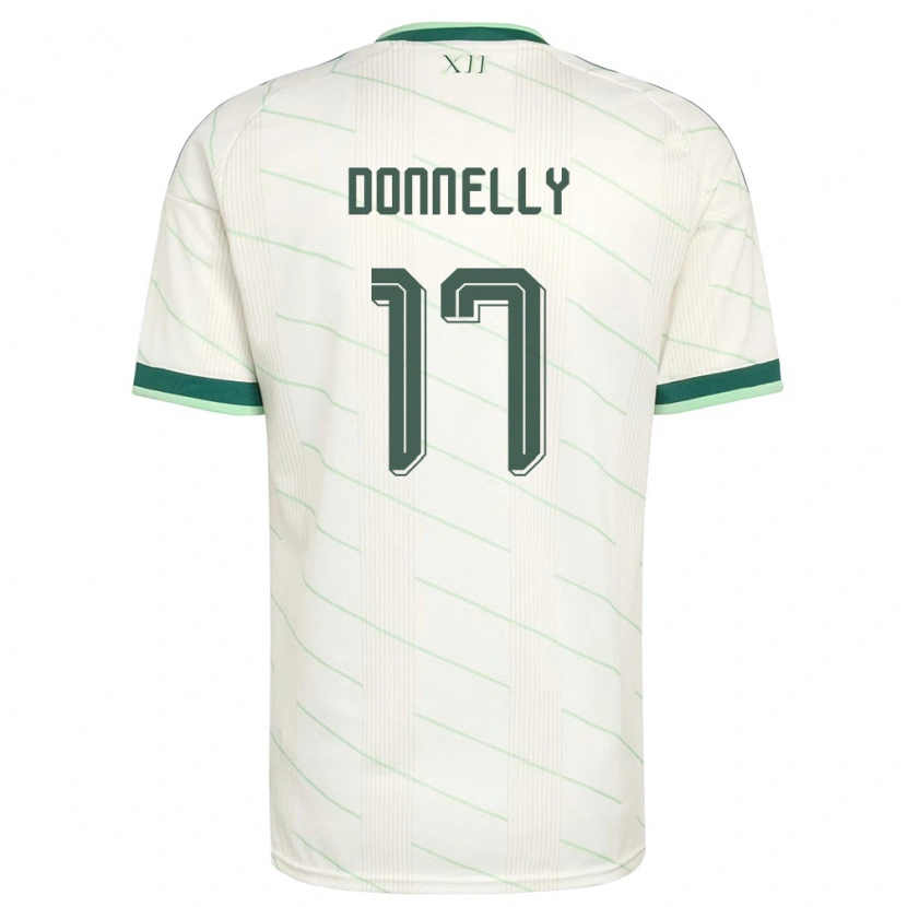 Danxen Women Northern Ireland Ryan Donnelly #17 White Green Away Jersey 26-28 T-Shirt