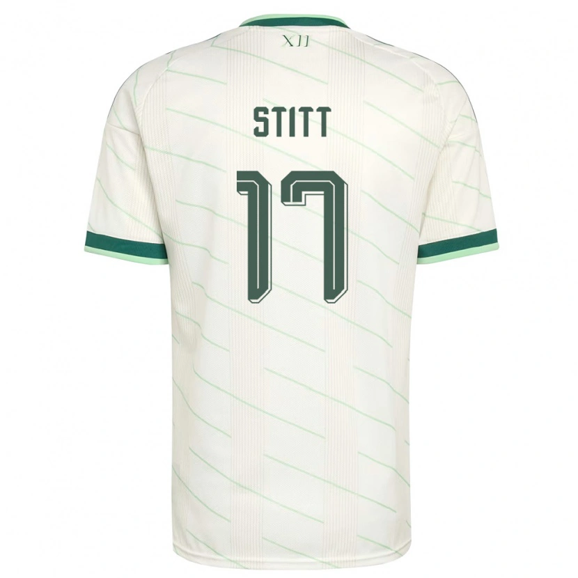 Danxen Women Northern Ireland Dylan Stitt #17 White Green Away Jersey 26-28 T-Shirt