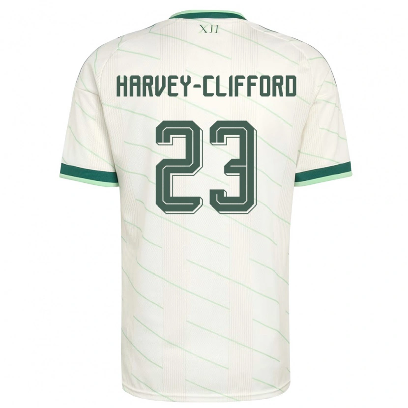 Danxen Women Northern Ireland Maddy Harvey-Clifford #23 White Green Away Jersey 26-28 T-Shirt