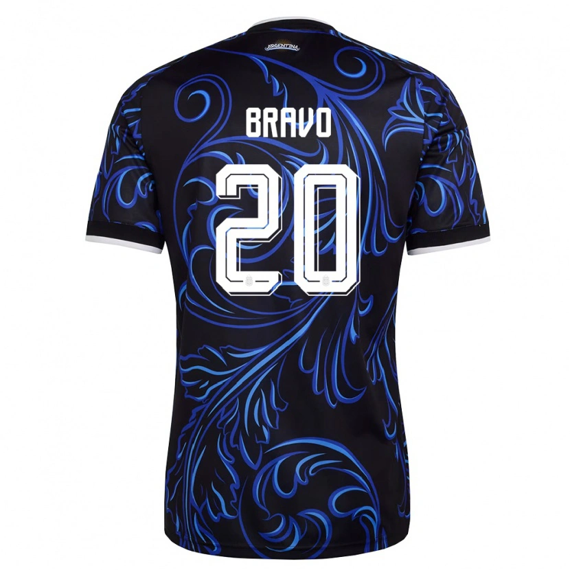 Danxen Women Argentina Ruth Bravo #20 Black White Sky Blue Away Jersey 26-28 T-Shirt