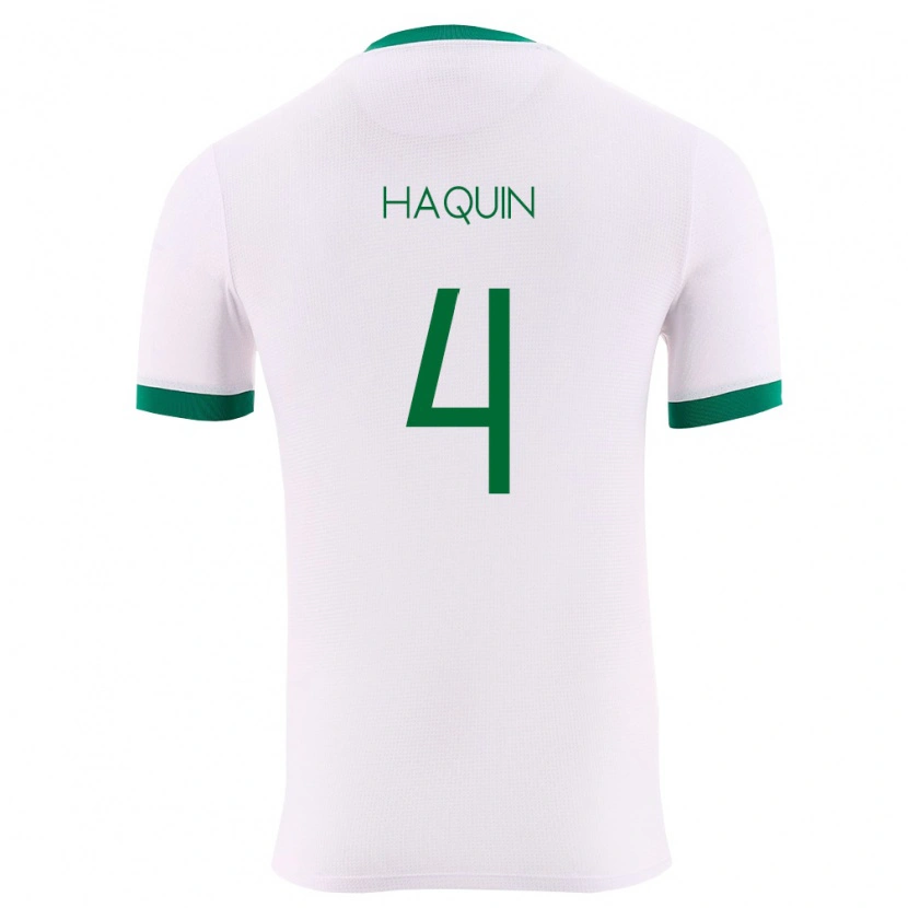 Danxen Women Bolivia Luis Haquín #4 White Green Red Away Jersey 26-28 T-Shirt