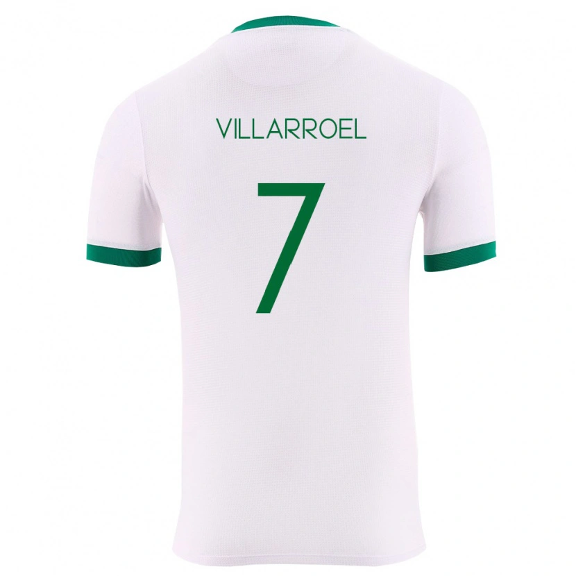 Danxen Women Bolivia Miguel Villarroel #7 White Green Red Away Jersey 26-28 T-Shirt