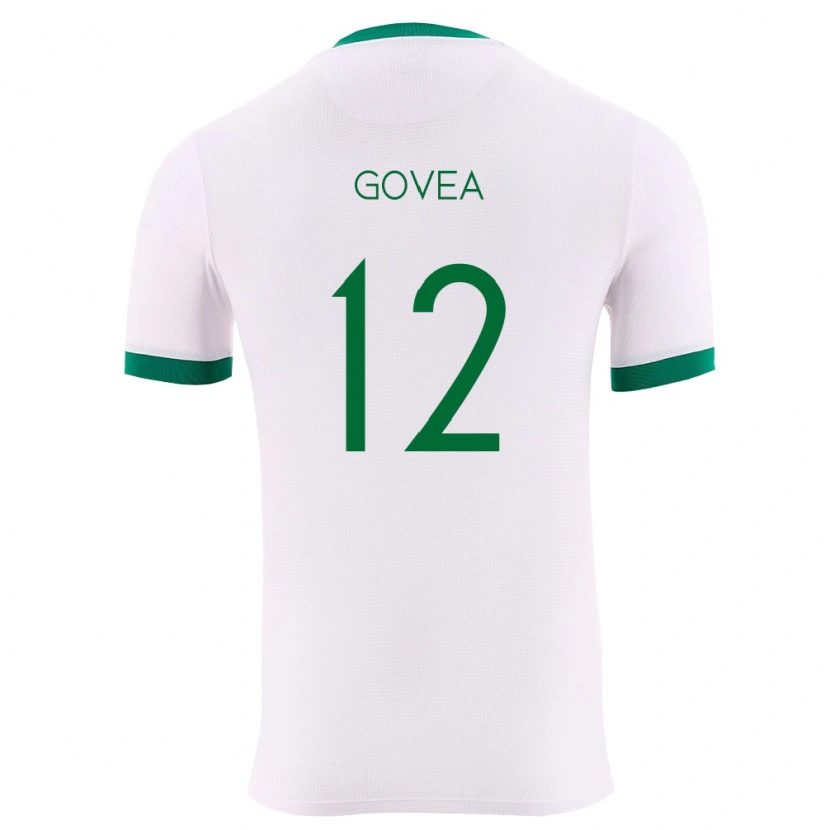 Danxen Women Bolivia Gerónimo Govea #12 White Green Red Away Jersey 26-28 T-Shirt