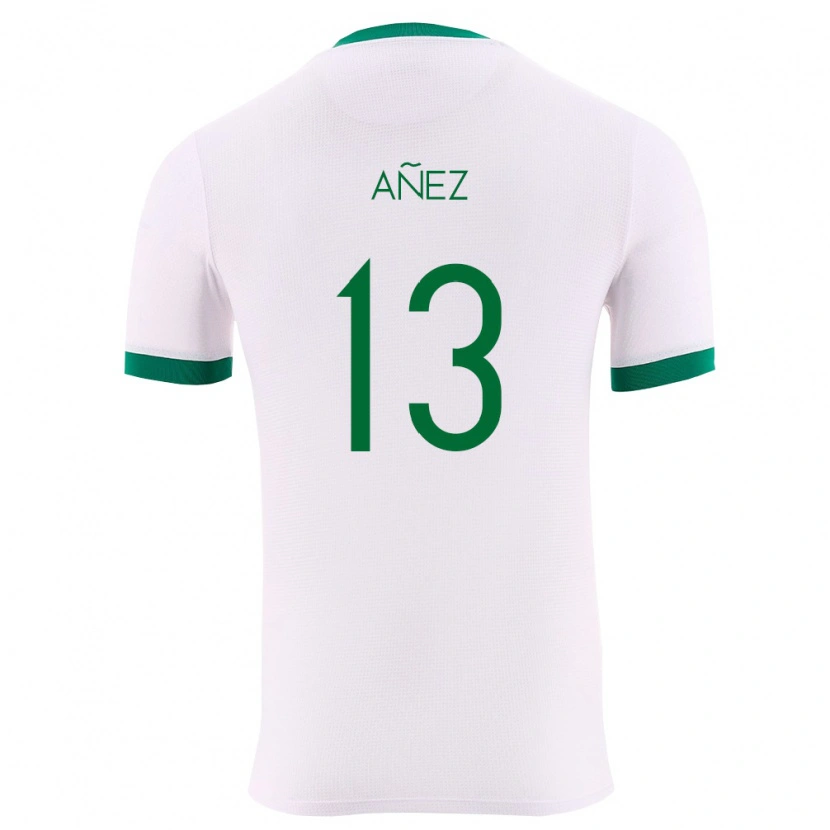 Danxen Women Bolivia Percy Añez #13 White Green Red Away Jersey 26-28 T-Shirt
