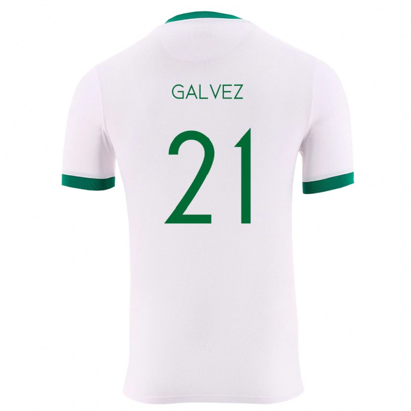 Danxen Women Bolivia Vladimir Galvez #21 White Green Red Away Jersey 26-28 T-Shirt