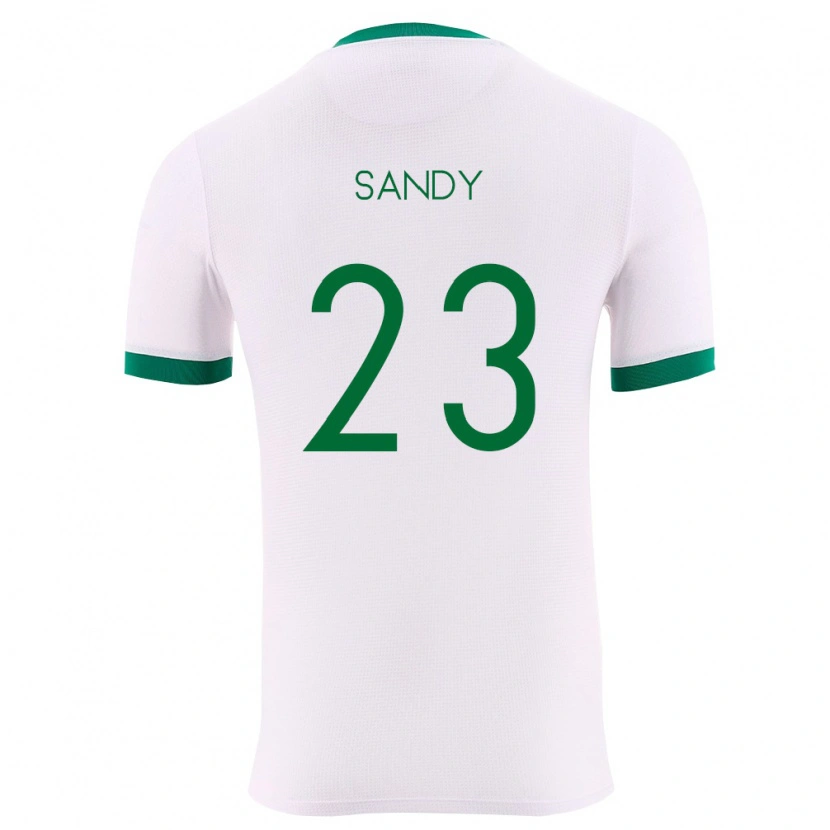 Danxen Women Bolivia Daniel Sandy #23 White Green Red Away Jersey 26-28 T-Shirt