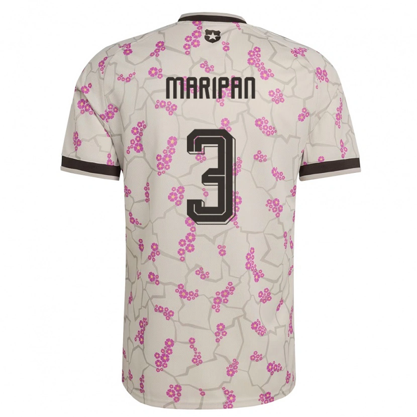 Danxen Women Chile Guillermo Maripán #3 White Purple Away Jersey 26-28 T-Shirt