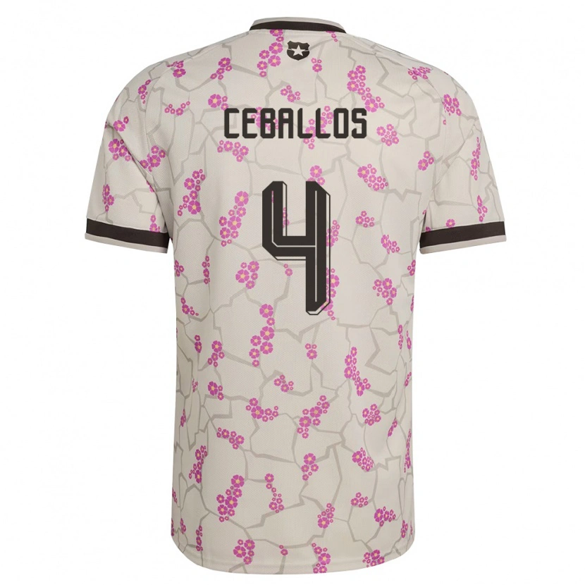 Danxen Women Chile Teo Ceballos #4 White Purple Away Jersey 26-28 T-Shirt
