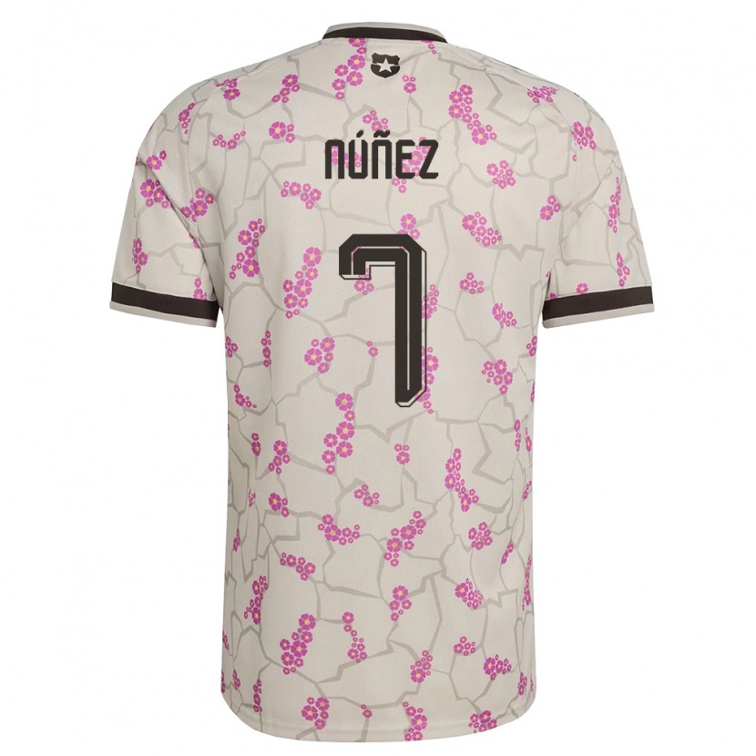 Danxen Women Chile Marcelino Núñez #7 White Purple Away Jersey 26-28 T-Shirt