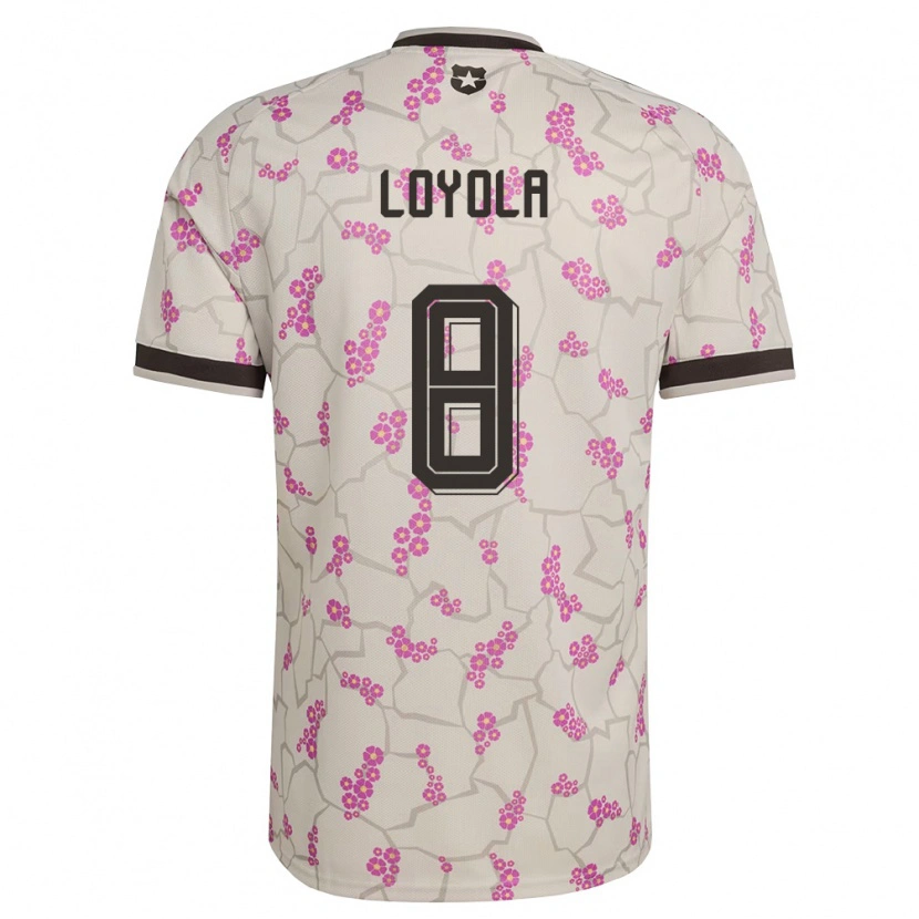 Danxen Women Chile Felipe Loyola #8 White Purple Away Jersey 26-28 T-Shirt