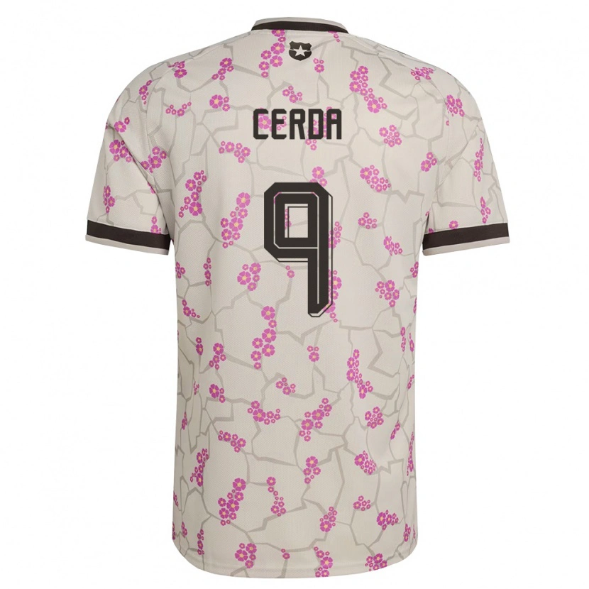 Danxen Women Chile Axel Cerda #9 White Purple Away Jersey 26-28 T-Shirt