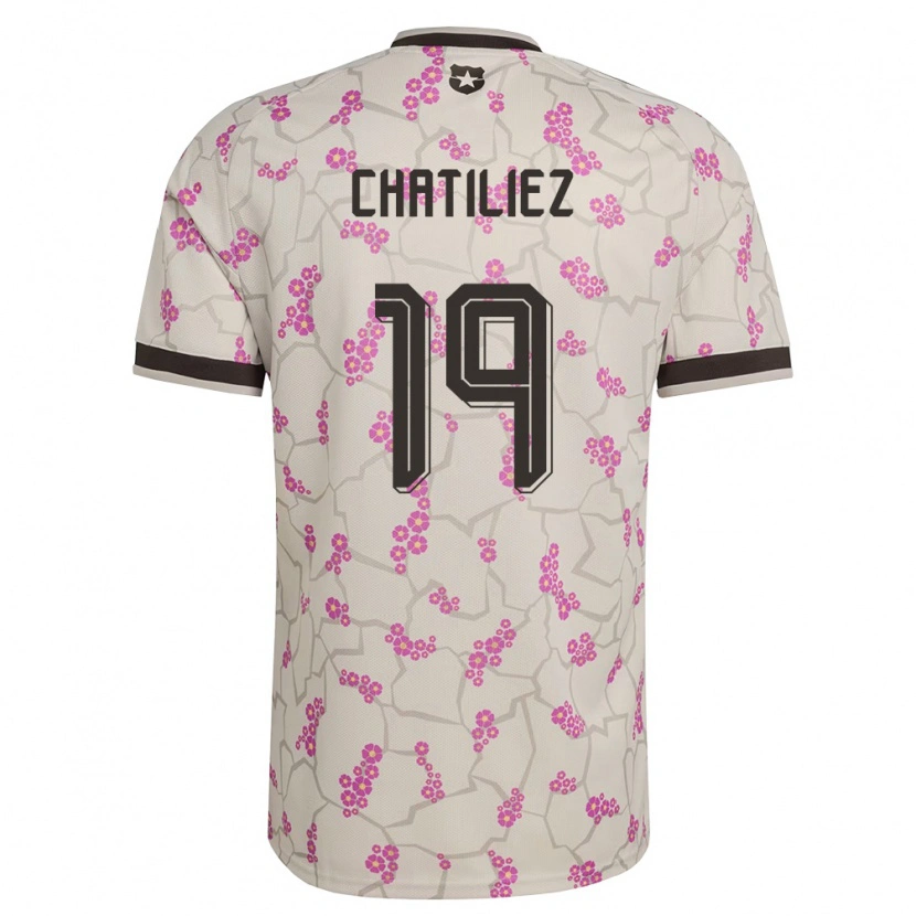 Danxen Women Chile Willy Chatiliez #19 White Purple Away Jersey 26-28 T-Shirt