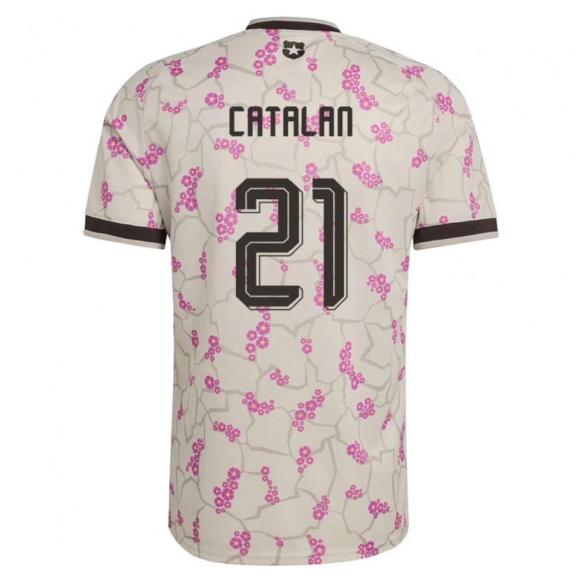 Danxen Women Chile Matías Catalán #21 White Purple Away Jersey 26-28 T-Shirt